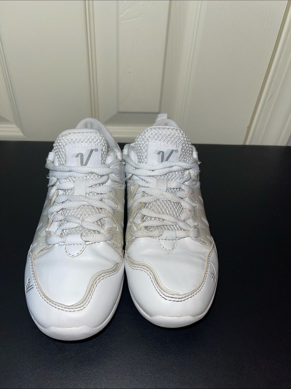 Varsity Kids White Lace-Up Sneakers